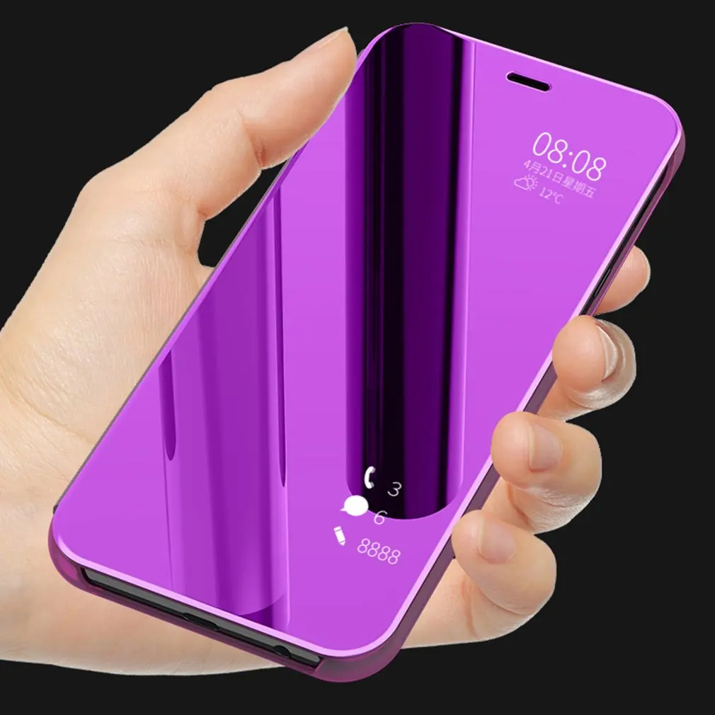 Умный зеркальный чехол с гальваническим покрытием для iPhone 7 8 Plus X 6 6s XS MAX