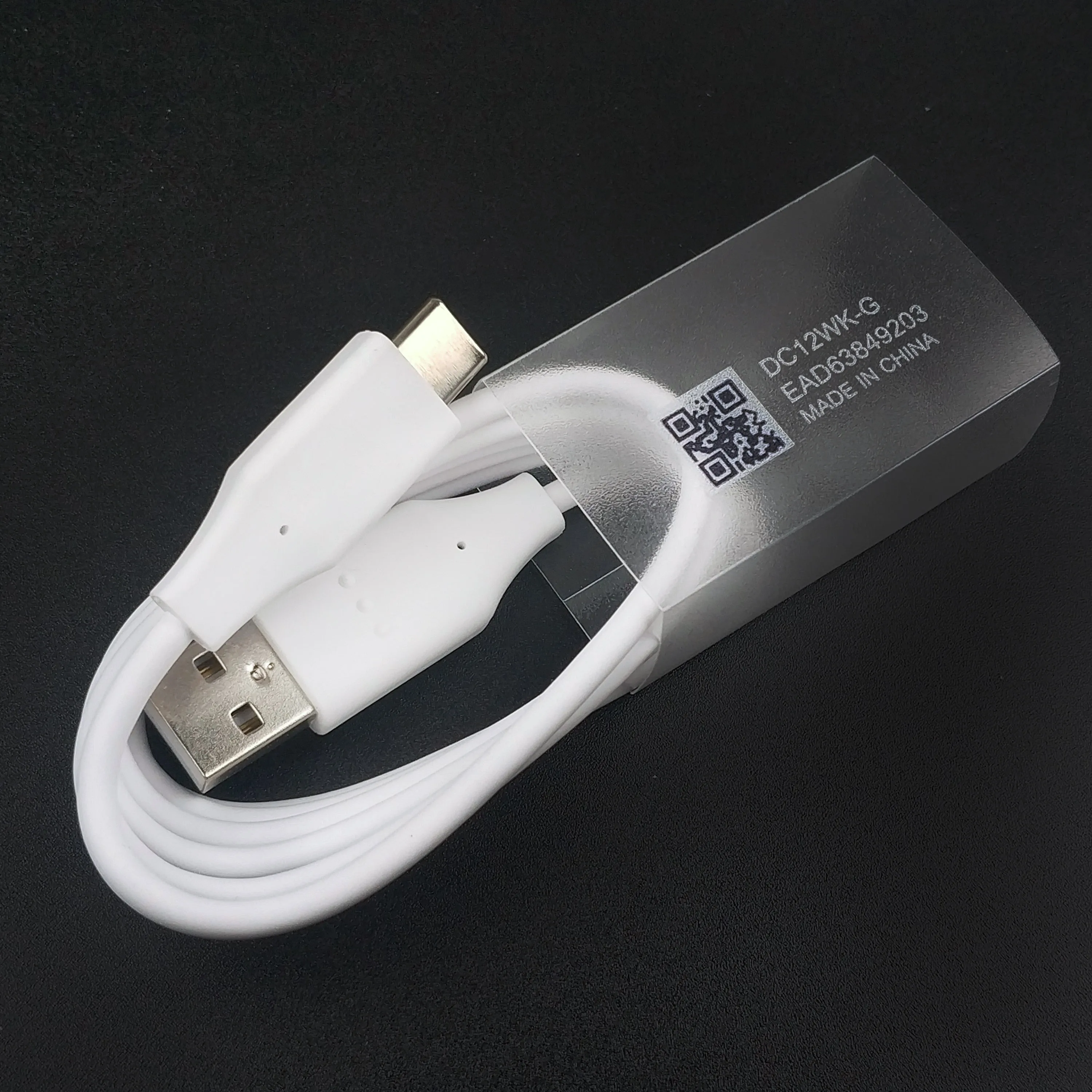 Оригинальный зарядный кабель для LG V30 V20 G5 USB 100 type C быстрая зарядка 2 А белый см