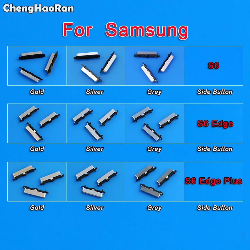 ChengHaoRan для Samsung Galaxy S6 G920 G920F Edge G925 Plus G928 корпус телефона Боковая кнопка вкл/выкл