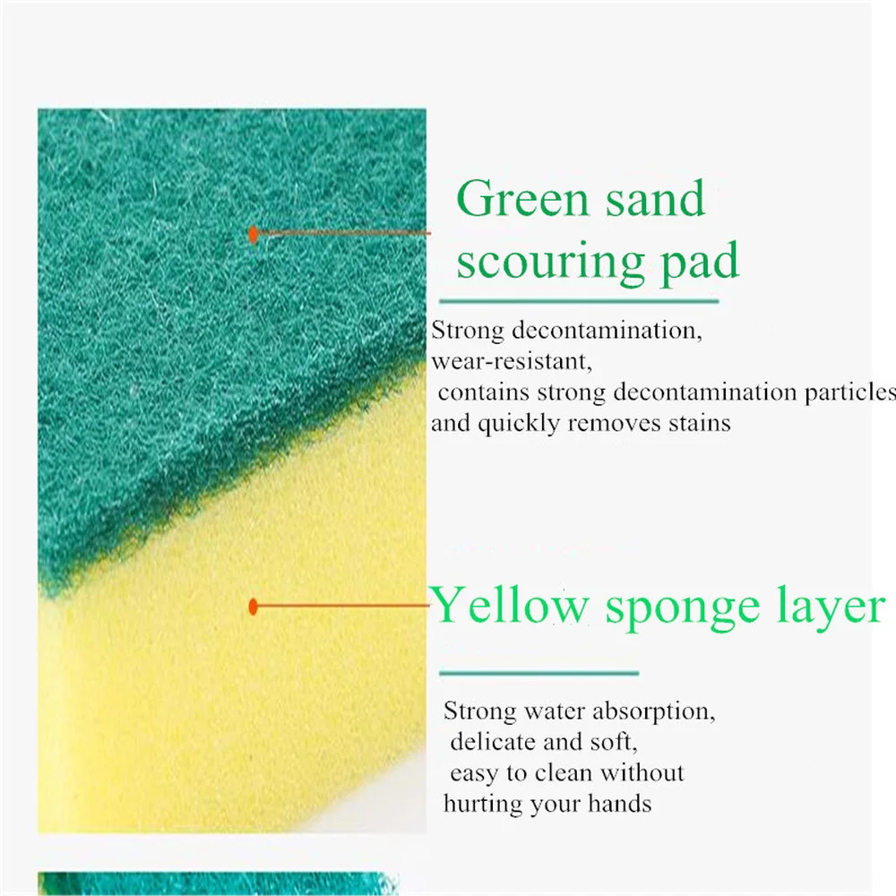 

Kitchen Supplies Sponge Household High-density Dishwashing Sponge Kitchen Cleaning Cloth White Cleaning Cloth