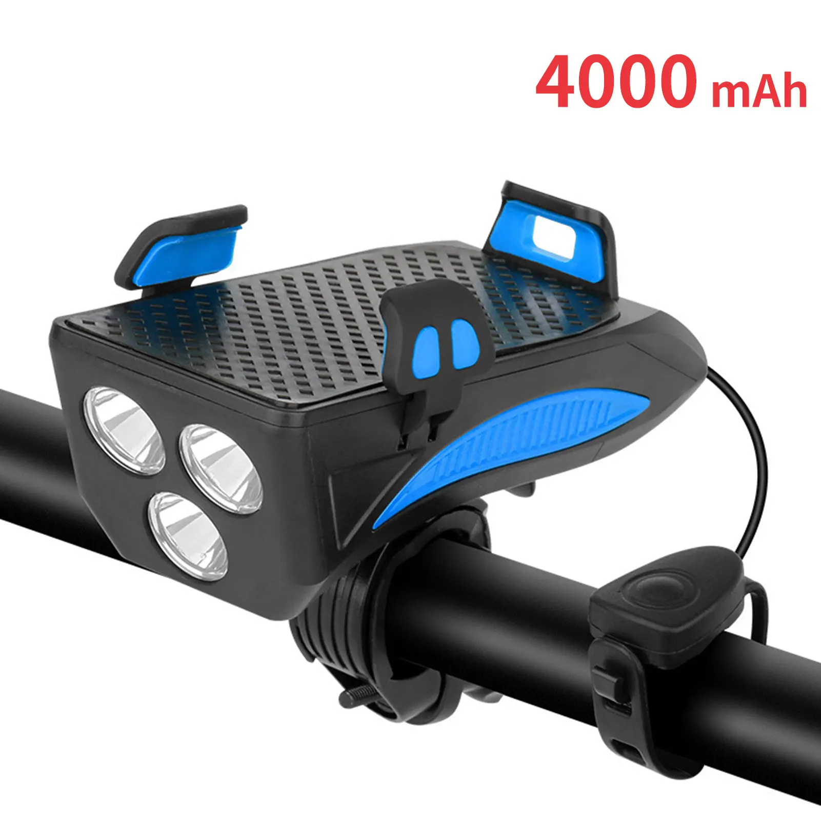 Велосипедные держатели для телефонов и подставка 4 в 1 светодиодная фара звуковой