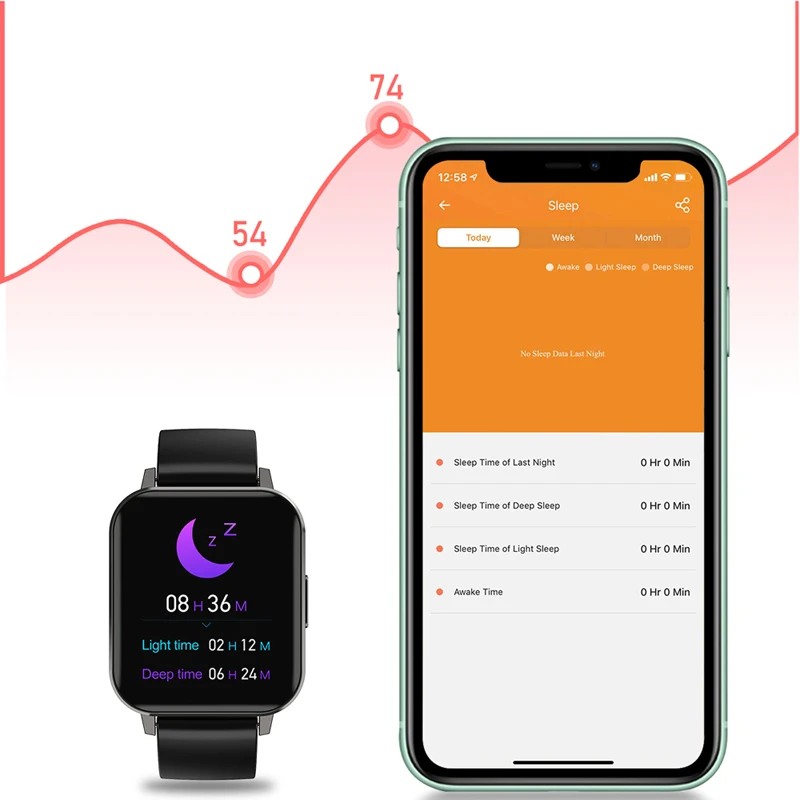 

New DTX Smart Watch 1.78 inch HD Screen Heart Rate Monitor Fitness Tracker Sports IP68 Waterproof Watch For Apple Huawei Xiaomi