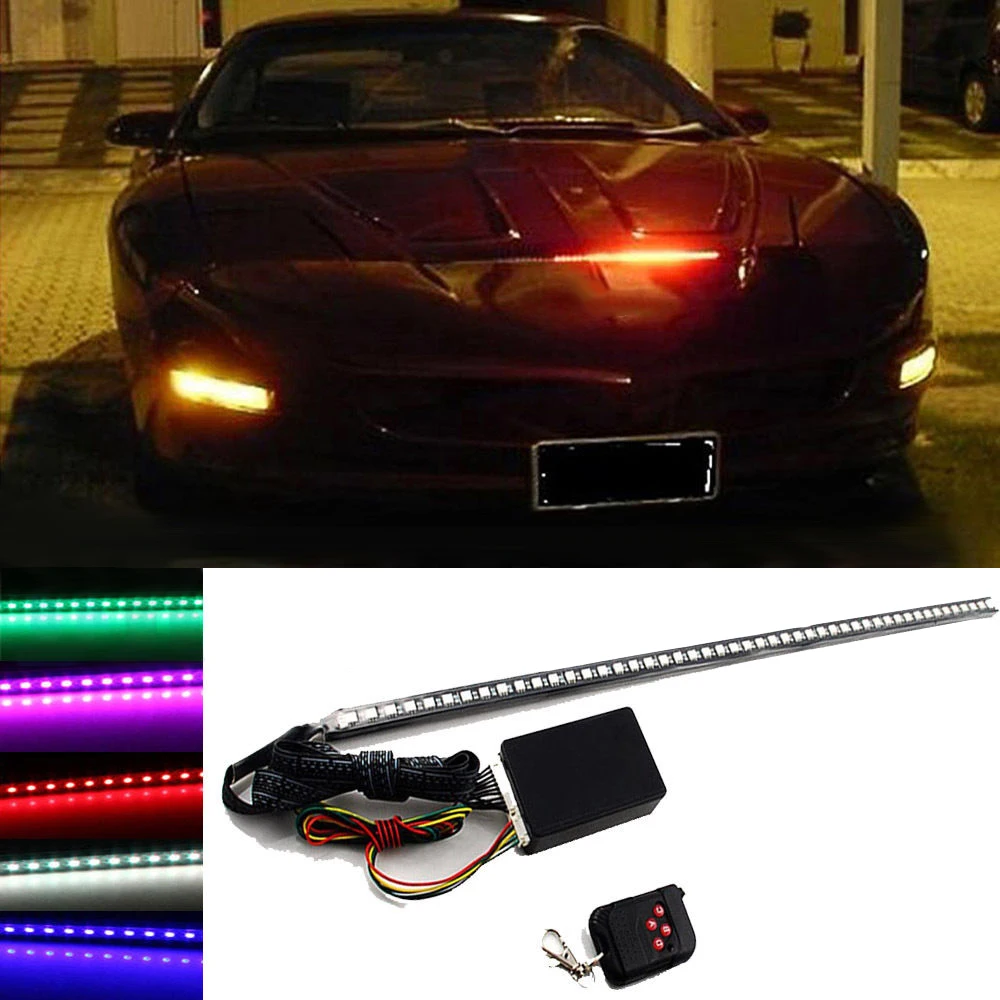 22 &quot7 цветов DC 12 В 48 светодиодный RGB сканер Flash Car SUV мотоцикл стробоскоп Knight Rider Kit