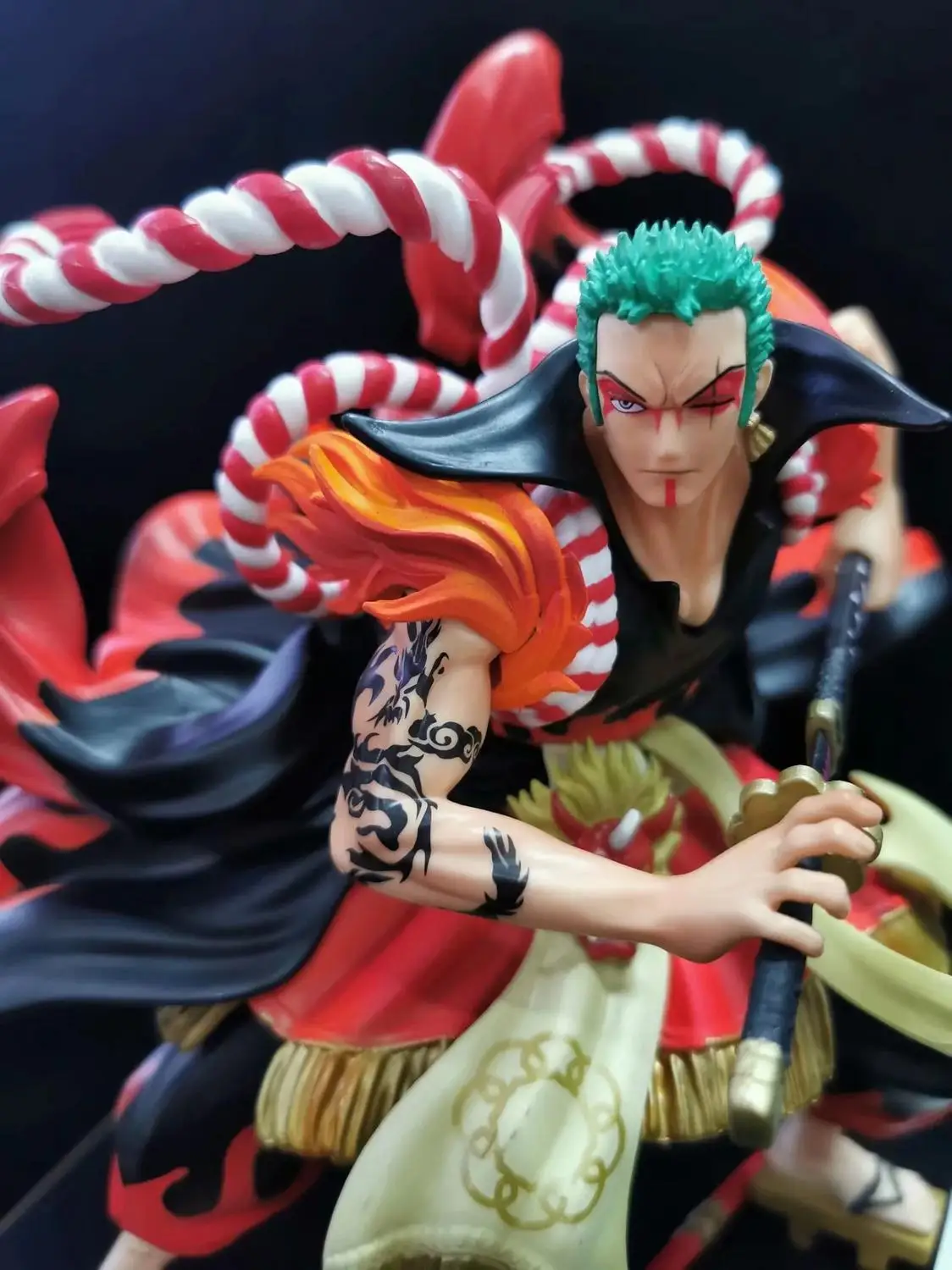 

One Piece Kabuki Roronoa Zoro DEATH-LION'S SONG Action Figures Collectible Model Toys One Piece Anime Zoro Figurine