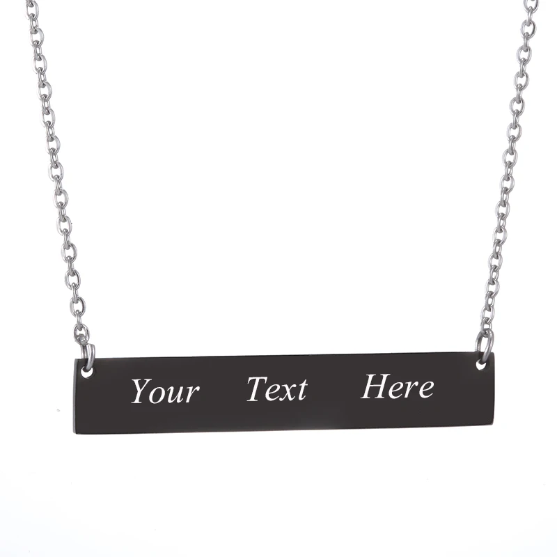 Персонализированное выгравированное название в 316 нержавеющая сталь ID бар