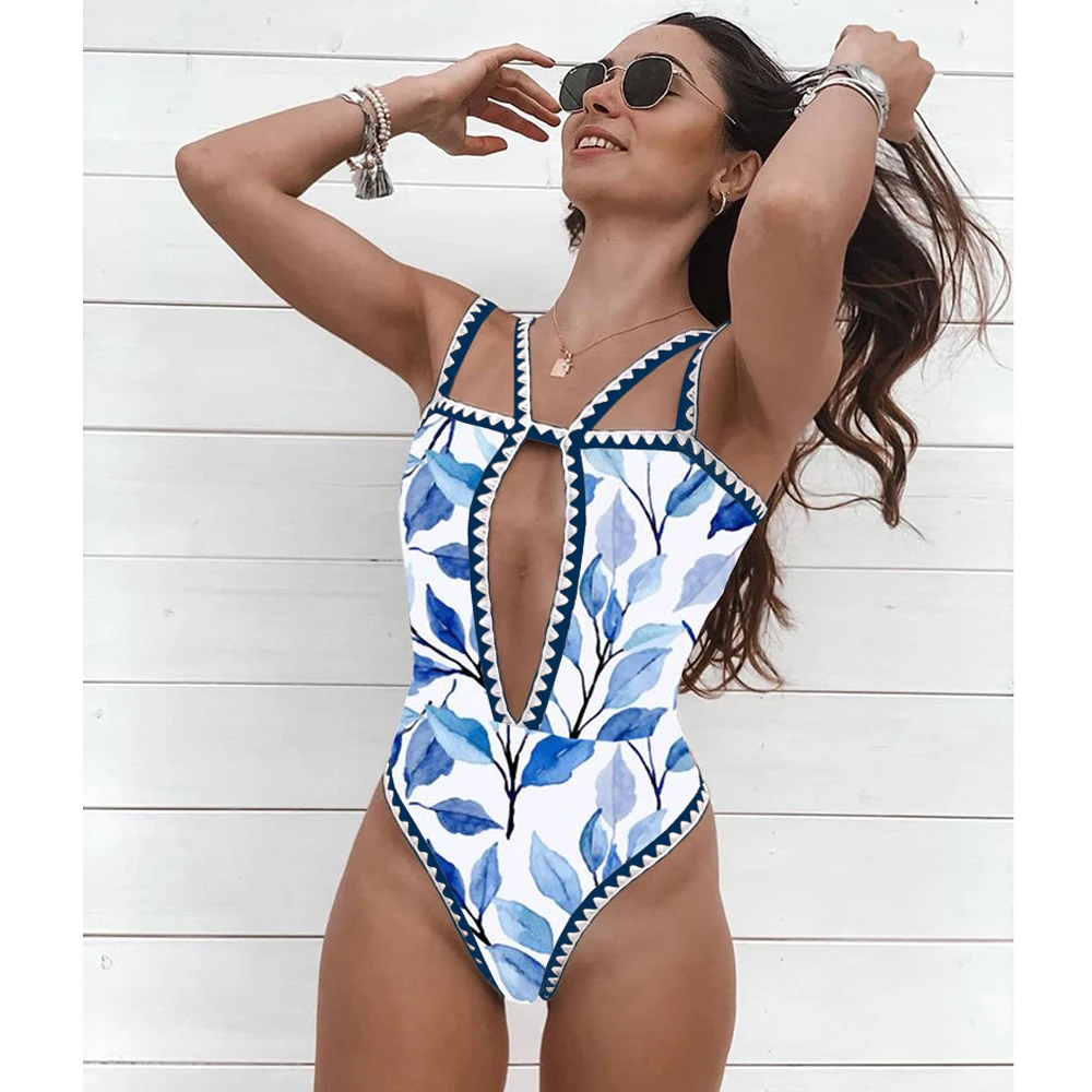 

Ashgaily 2021 New One Piece Swimsuit Sexy Cartoon Printed Swimwear Women Bathing Suit Beach Backless Monokini Swimsuit Female