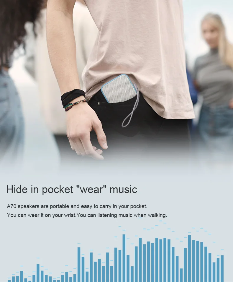 Portable Bluetooth speakers Wooden Subwoofer Speaker mini HD HiFi Sound Music Speaker for Home Palm bsize Support TF loudspeaker
