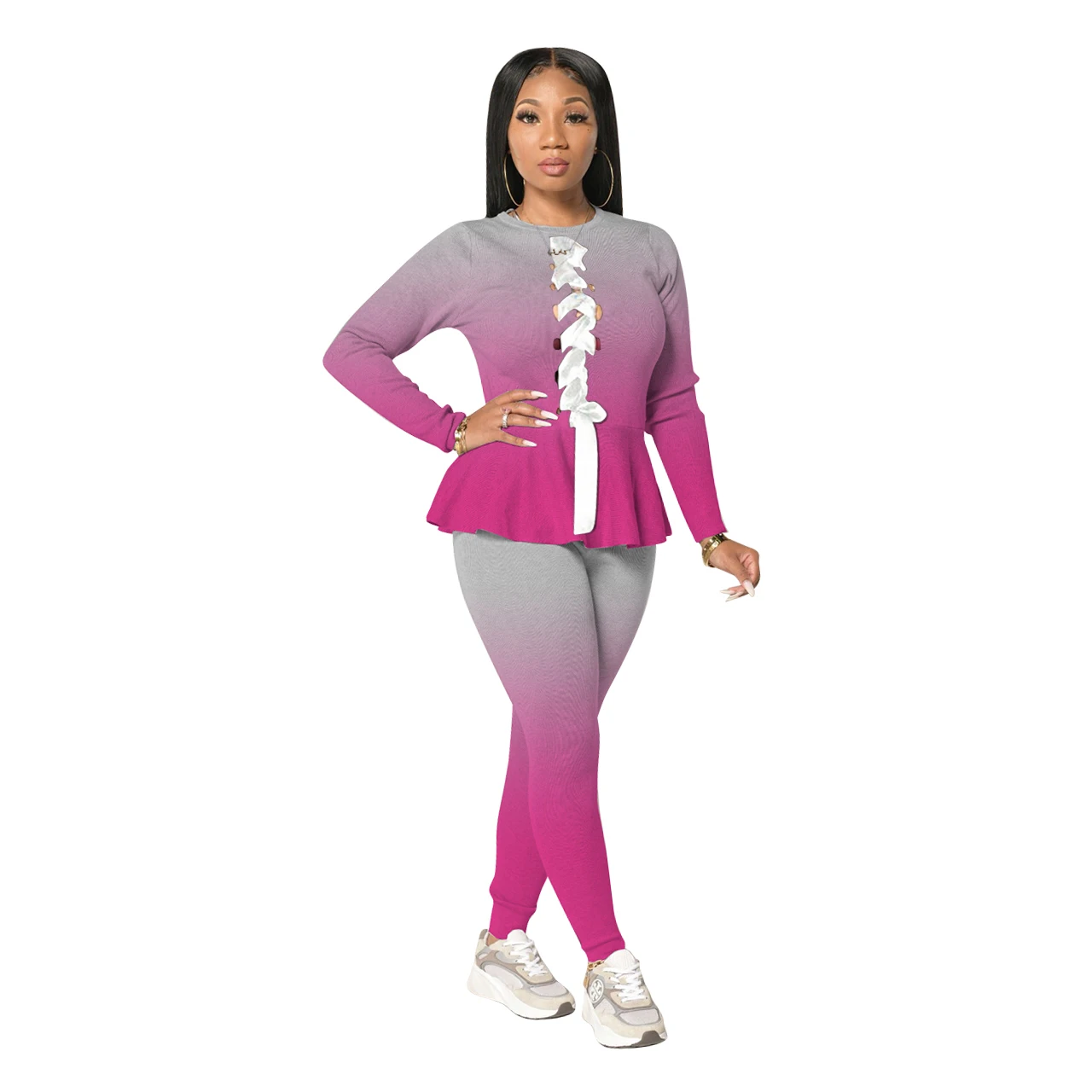 

2 Piece Women Jogger Set Wholesale High Quality Fashion