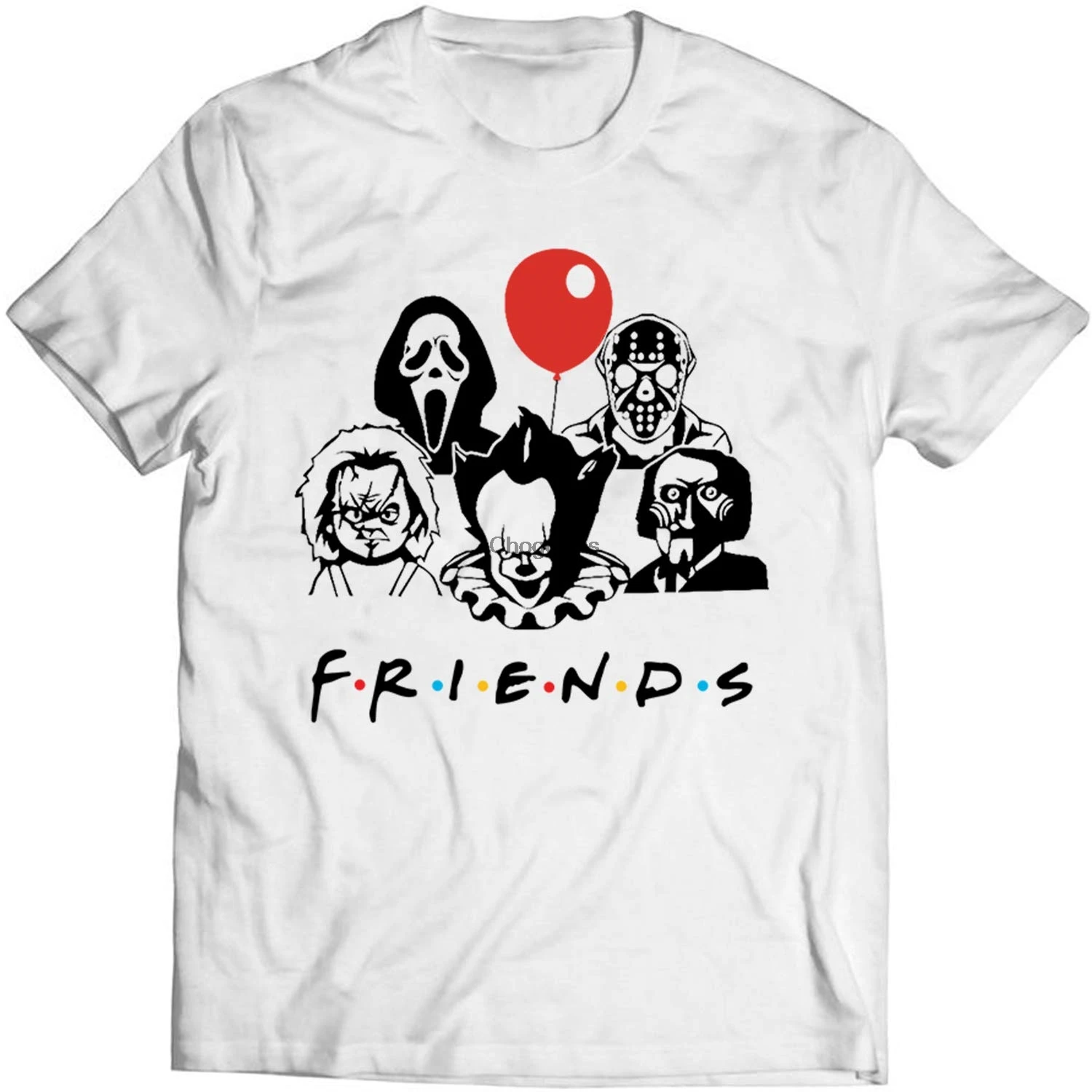 Костюм для Хэллоуина ужасная команда друзей рубашка с криком влюбленных