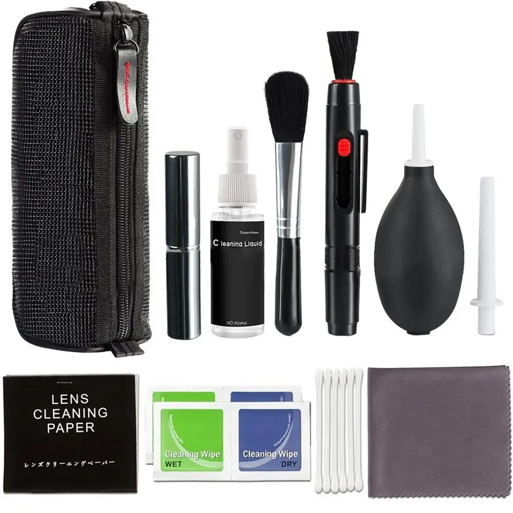 

【 HOT Sale 】Professional Camera Cleaning Kit for Canon/Nikon/Pentax/Sony DSLR Cameras Lens Cleaning Pen Polishing Brush