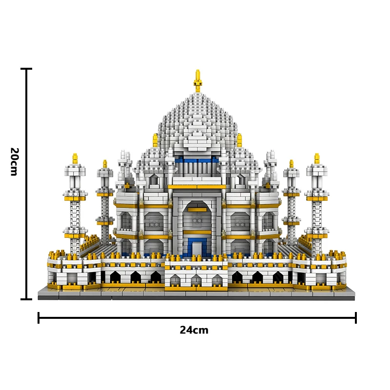 

Taj Mahal building model Series Block Bricks Architecture Model Decoration Microparticles Assembling Children's Puzzle Toys Gift