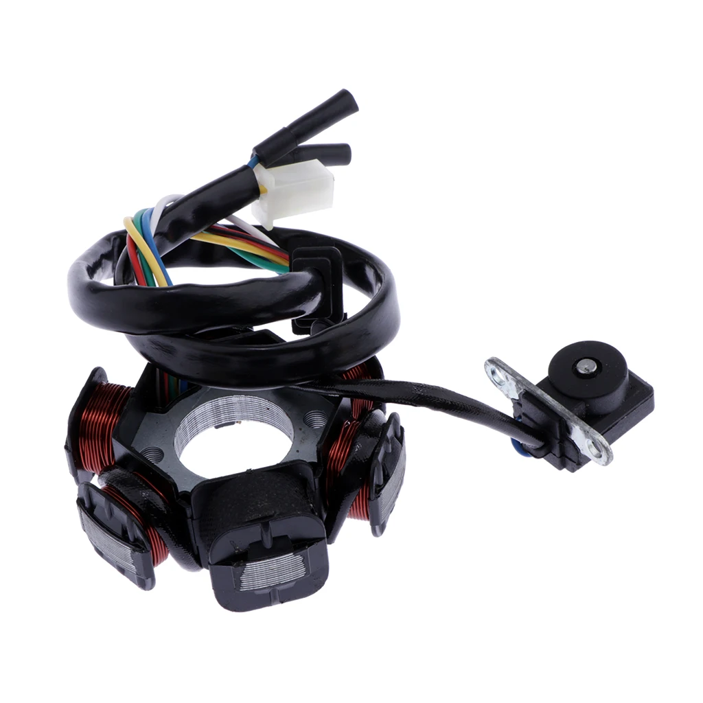 6 Coil Pole Magneto Flywheel Stator for GY6-125CC Quad Dirt Bike ATV Buggy | Автомобили и мотоциклы