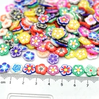 20g 10mm cute colorful polymer clay slices plum blossom for diy crafts tiny flower plastic klei mud particles