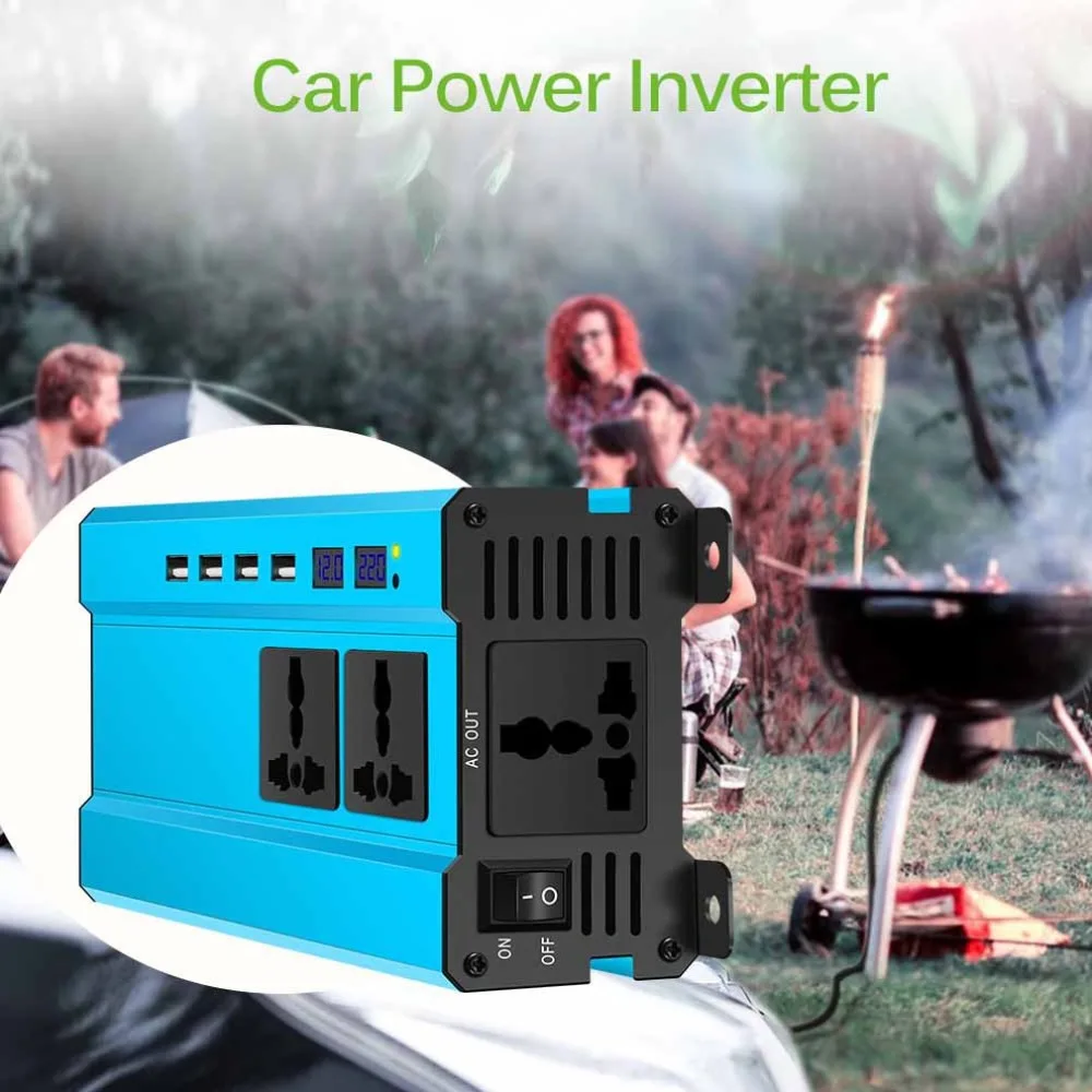 Автомобильный инвертор 5000 Вт зарядное устройство DC 12 В/24 В в переменный ток 220