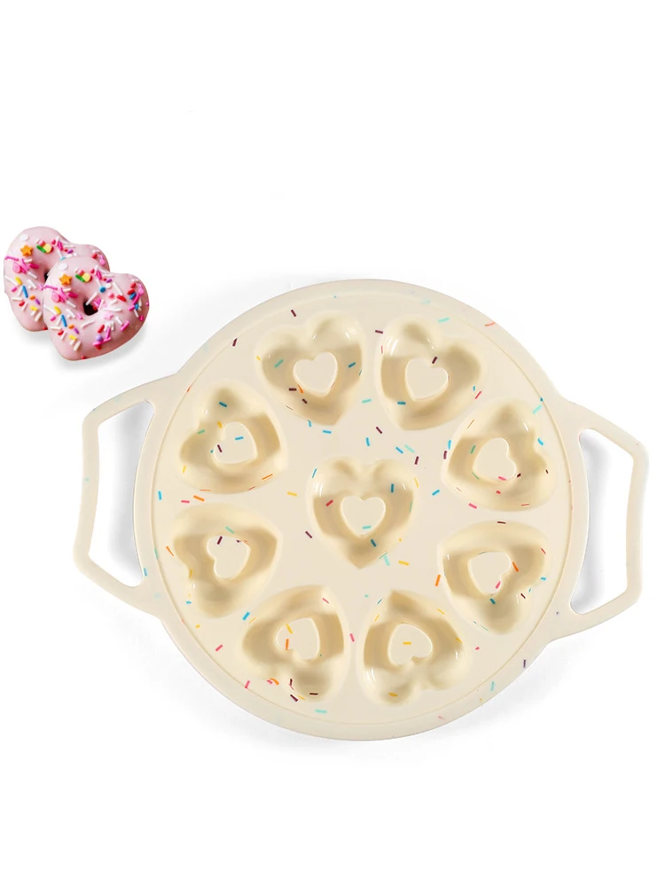 

Heart Donut Mold Silicone Maker Wedding Party Cake Decoration Heart Shaped Dish Oven Proof Mold Pastry Muffin Chocolate Mould