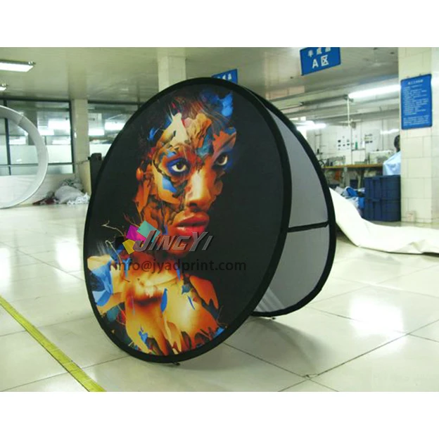 

Dye Sublimation Printing Outdoor POP up Sports Event Display Banner Flag Display Stand, 140X140CM