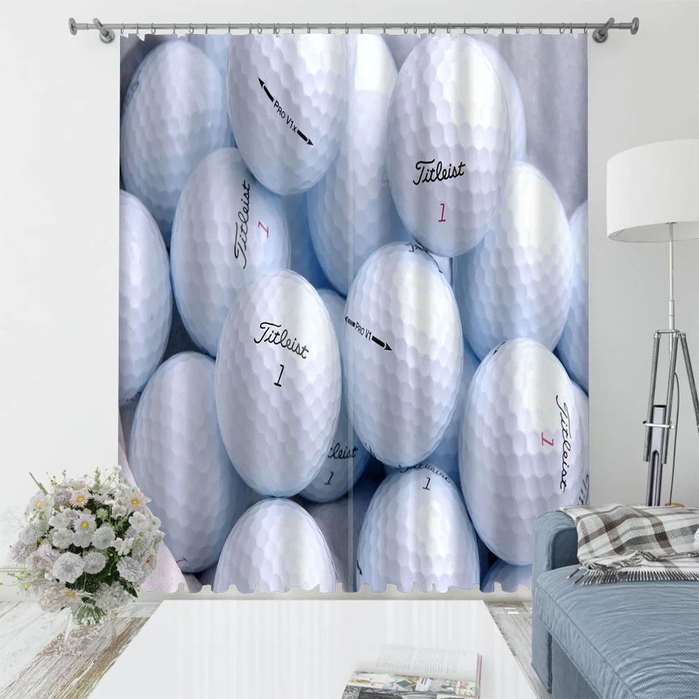 

Modern Home Decoration Blackout 3D Curtain stereoscopic white ball curtains stereoscopic curtains
