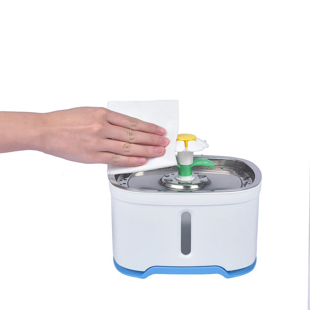 Фонтанчик для кошек и домашних животных верх из нержавеющей стали с углеродными