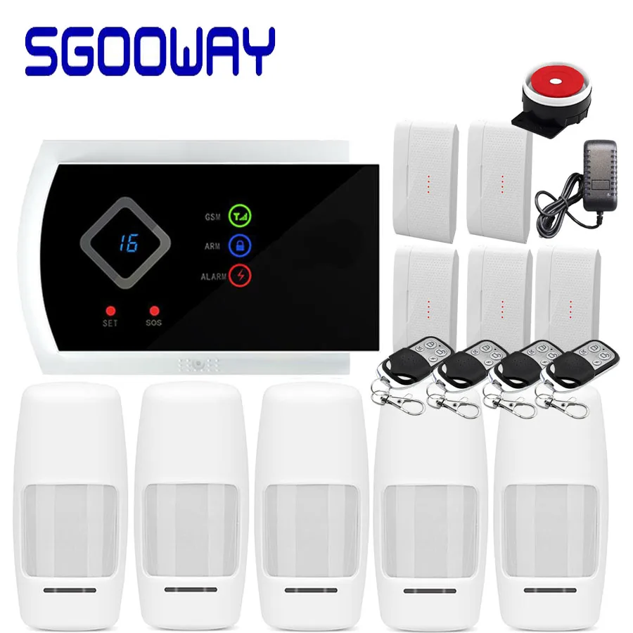 Sgooway Smarts GSM сигнализация s Android IOS APP сигнализация домашняя система безопасности - Цвет: Set  F