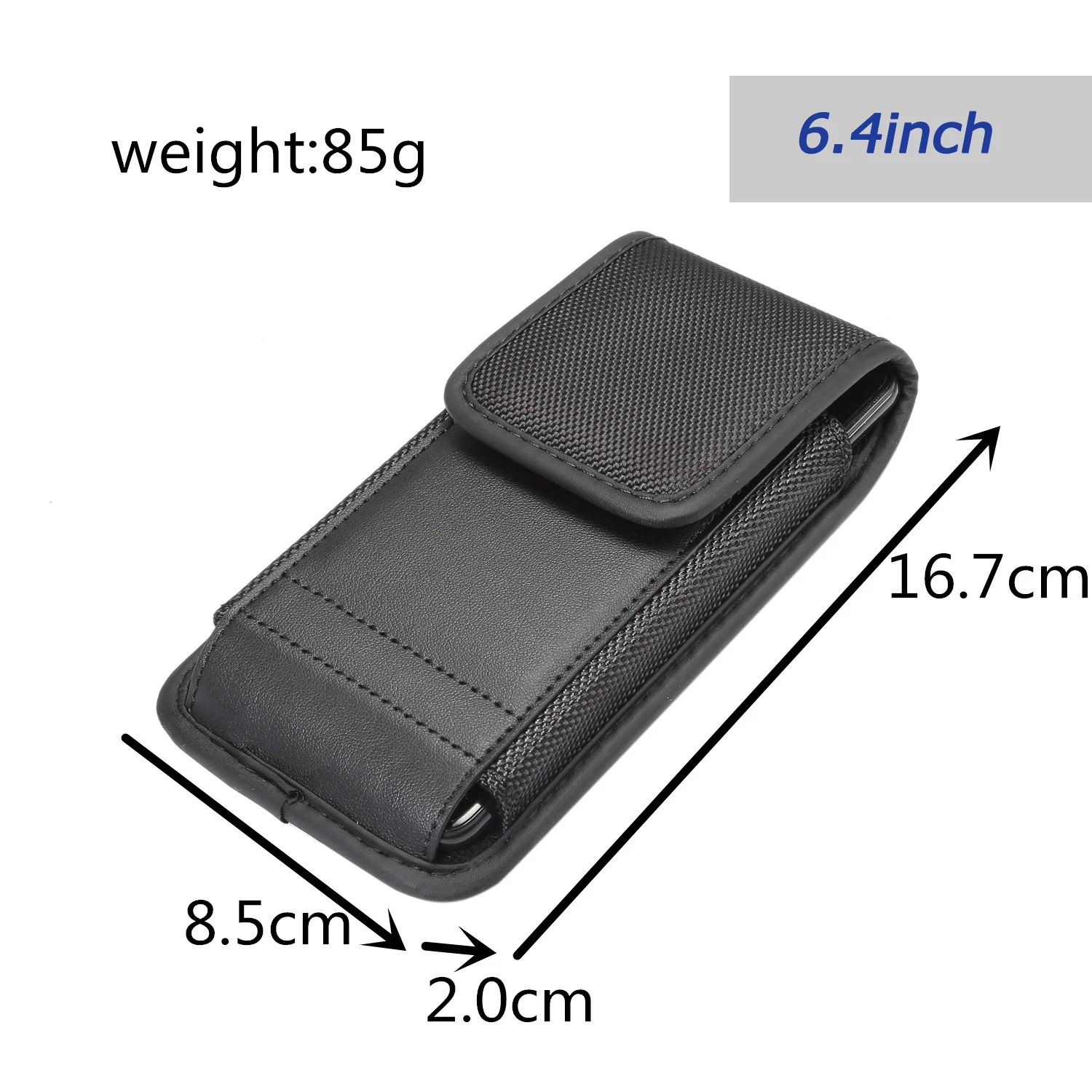 6.4 inch Универсальная спортивная сумка-кошелек для телефона, портативный карманный держатель для карт, поясная сумка на липучке для huawei, для iphone, для samsung - Цвет: 6.4 inch