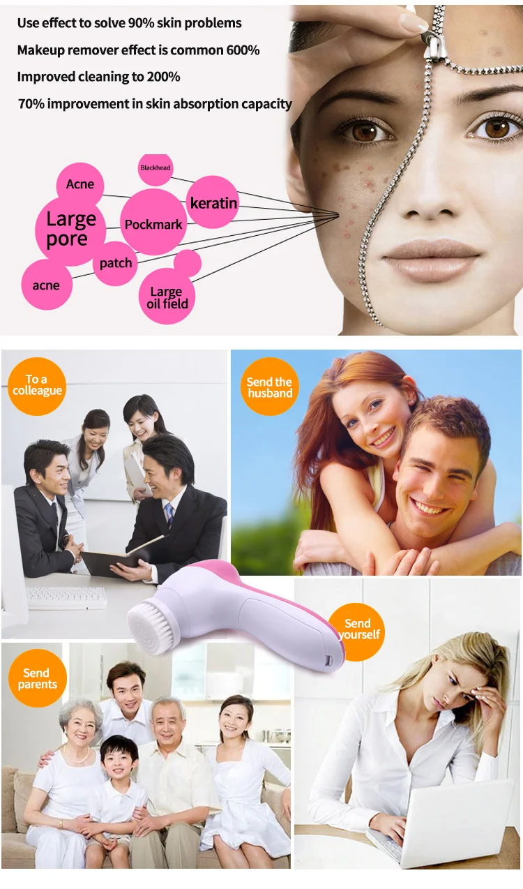 

Massage Cleanser New Facial Cleanser Health Massage Remove Blackhead Dead Skin