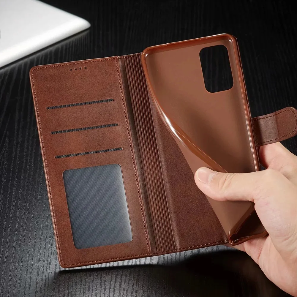 Leather Wallet Case for Xiaomi Poco F3 X3 X4 X5 M4 M3 12T 11T Pro NFC Flip Cover Redmi Note 12 11 11S 10S 9s 9 8 7 9T 9A 8T 8A