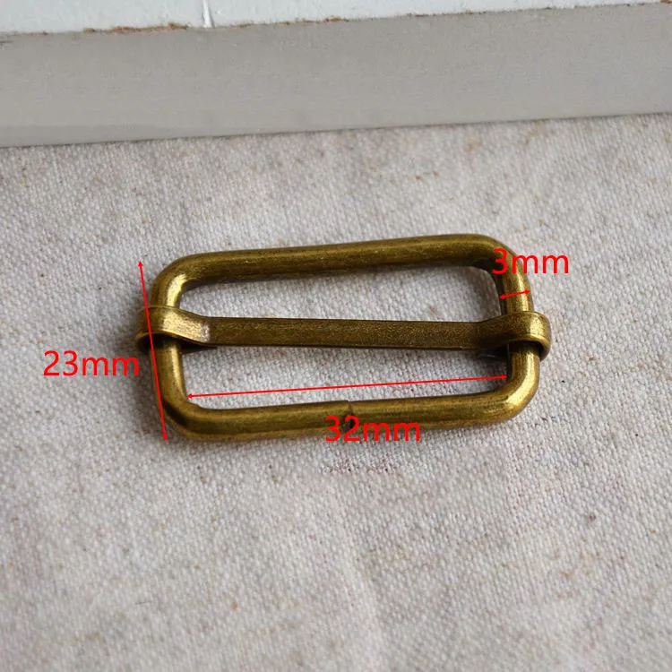 

Meetee 20/25/32mm 50Pcs Metal Rectangle Tri-Glide Buckle Bag Strap Handbag Lock Luggage Connector Snap Hook Hardware Accessories