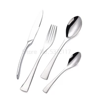 hot sale shiny polishing mirror silver cutlery dinnerware set tableware flatware set stainless steel wholesale