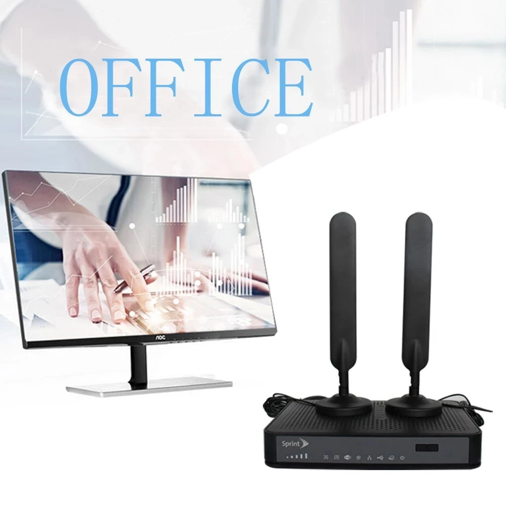 

HUAWEI SMA Gain 3G 4G Antenna Remotely Enhanced Signal Suitable For 4G LTE SMA Columnar Vertical Single Connector 2pcs Black