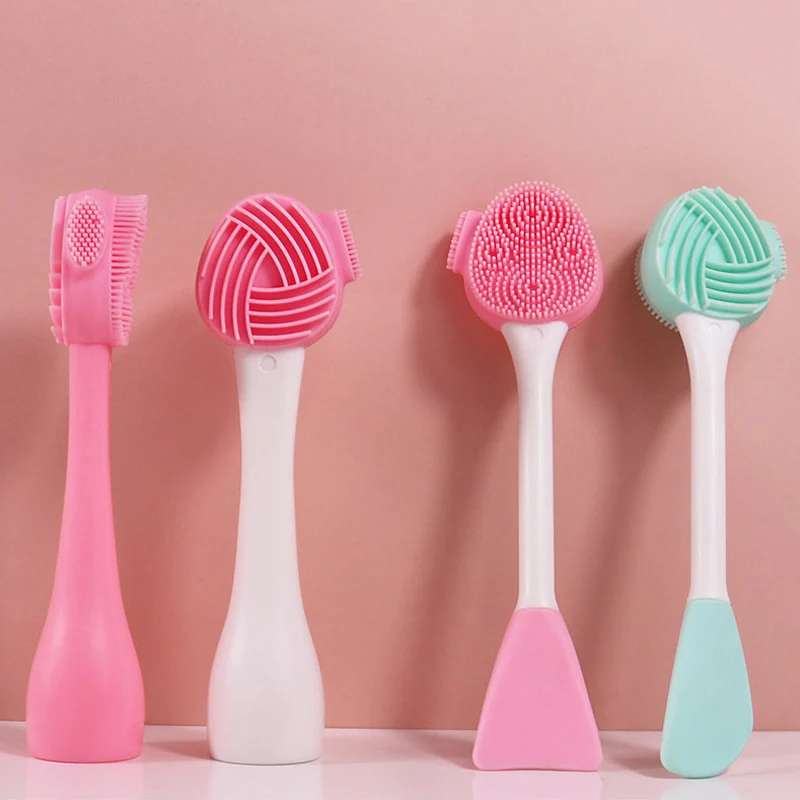 

Double-sided Silicone Skin Care Brush Facial Cleanser Facial Massage Washing Product Skin Care Brush Tool Makeup Accessories