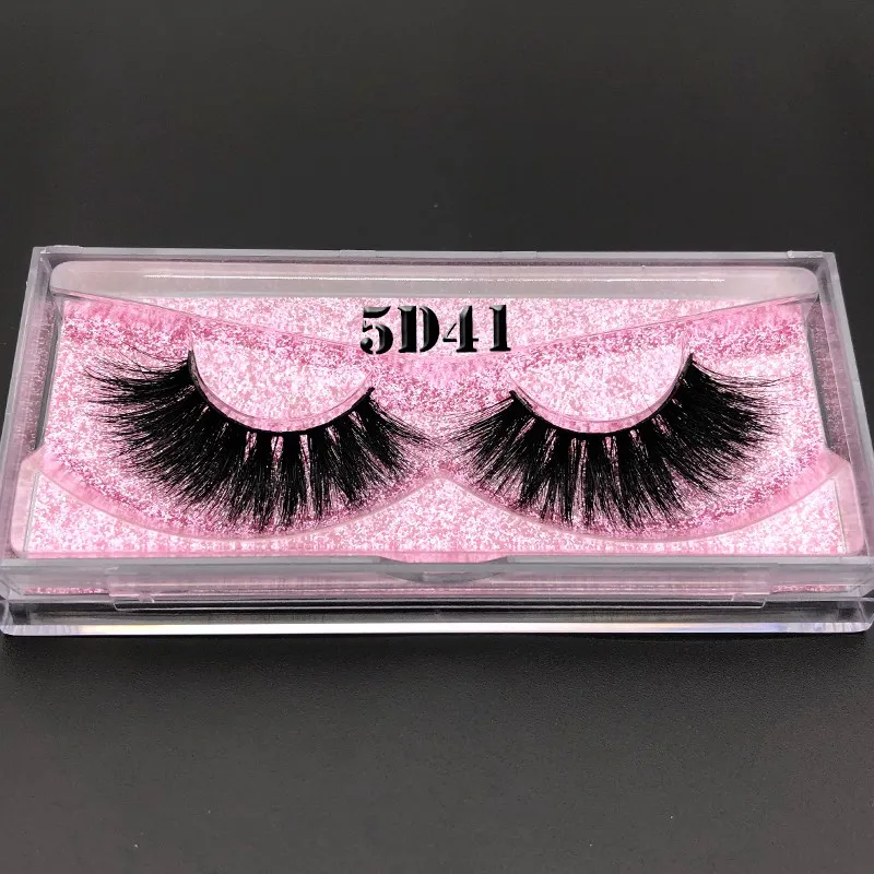 5D41 Mikiwi 5d lashes 3D норковые ресницы розовое золото блестящий чехол коробка с собственным логотипом для оптового заказа whalesale - Цвет: 5D41
