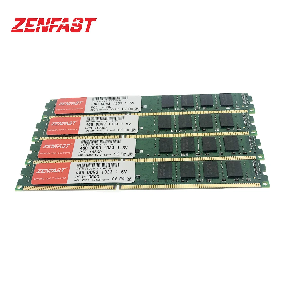 ZENFAST оперативная память DDR3 8 ГБ 4 1333 1600 МГц для настольного компьютера 240pin 1 5 в