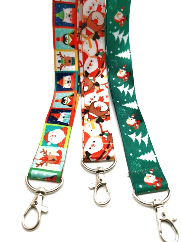 Брелок для ключей на шею с Санта Клаусом рождественской елкой | Украшения и