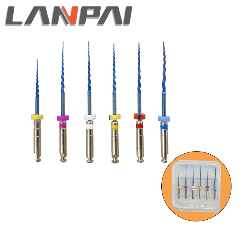 

Lanpai 6pcs/Pack SX-F3 Dental Niti File Instrument Tools Organizer Dentist Materials Endodontics Dentistry Thermal Activation