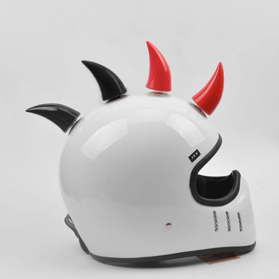 

2pcs Car Motorcycle Helmet Devil Horn Cute Cat Ears Decoration Motocross Full Face Off Road Helmet Decoration Car Accessories