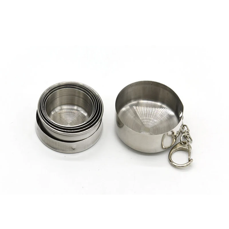 

Stainless steel telescopic glass wine glass portable folding water glass telescopic glass collapsible cup