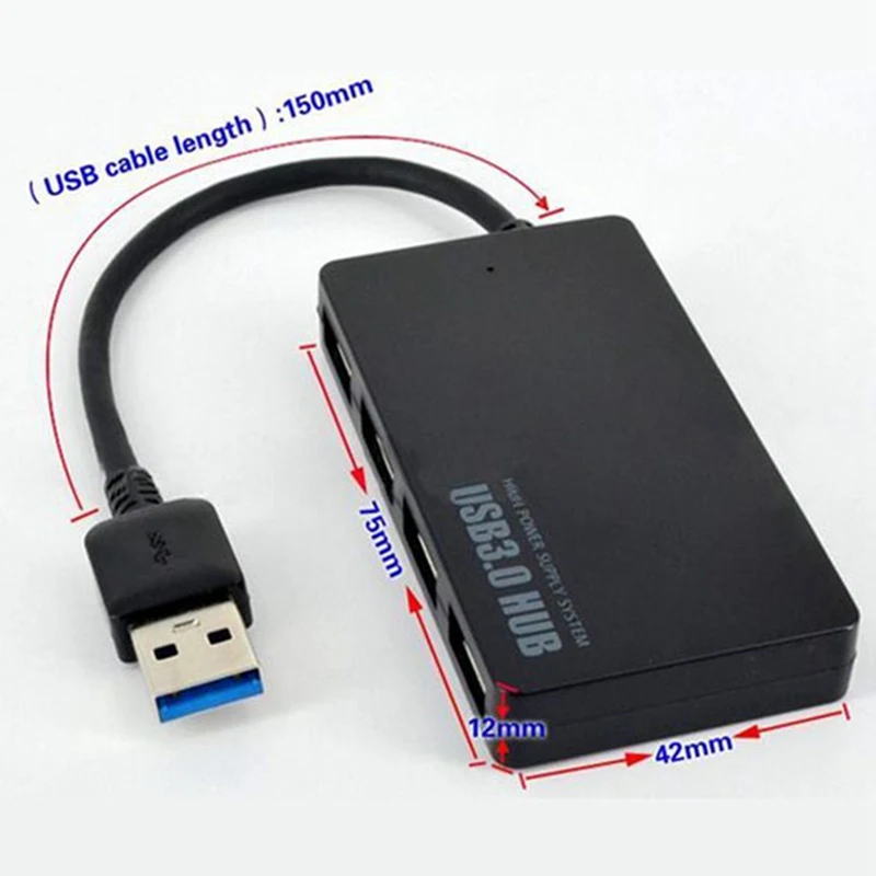 

1 Pcs USB HUB 4 Port USB 3.0 Splitter Multiple High Speed OTG 5Gbs Data Transmission Adapter for Computer Laptop Accessories