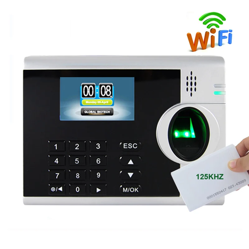 

Original ZK Time Attendance Machine XM218 And RFID Card Time Attendance System Employee Device Fingerprint Optional WI-FI