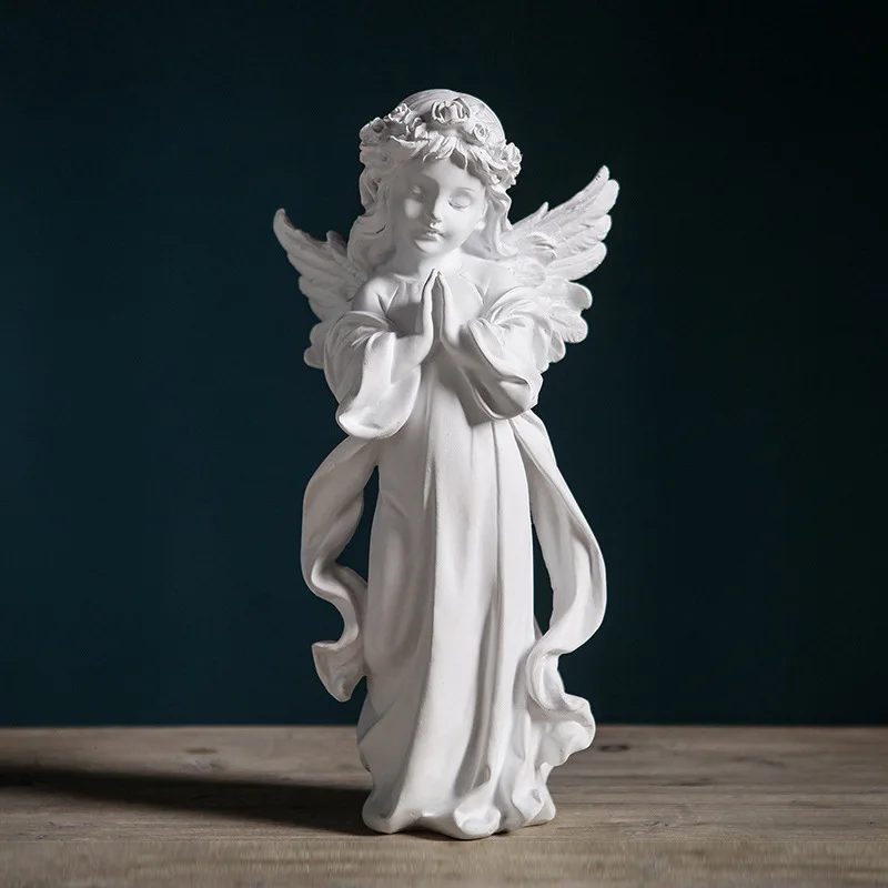 

American Creative Girl Angel Sculpture Decoration Home Living Room Decoration Decoration Bedroom Study Resin Crafts Home Decor