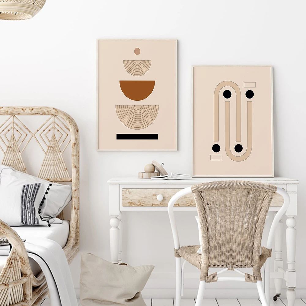 

Nordic Modern Poster Bohemian Art Canvas Painting Mid Century Art Print Abstract Bedroom Wall Picture For Living Room Home Decor