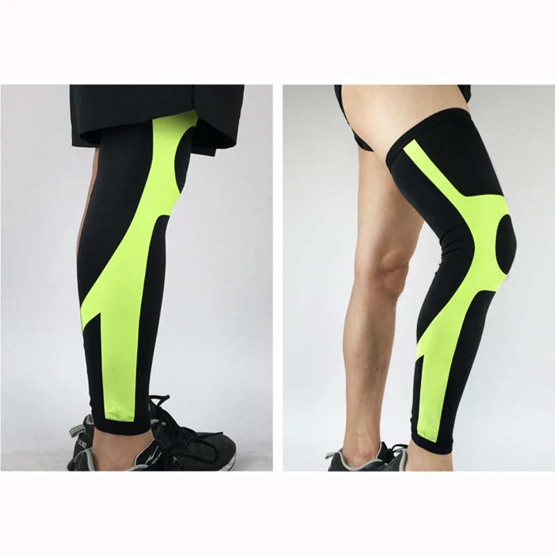 4C Компрессионные Рукава наколенники супер эластичные лайкра баскетбол гетры