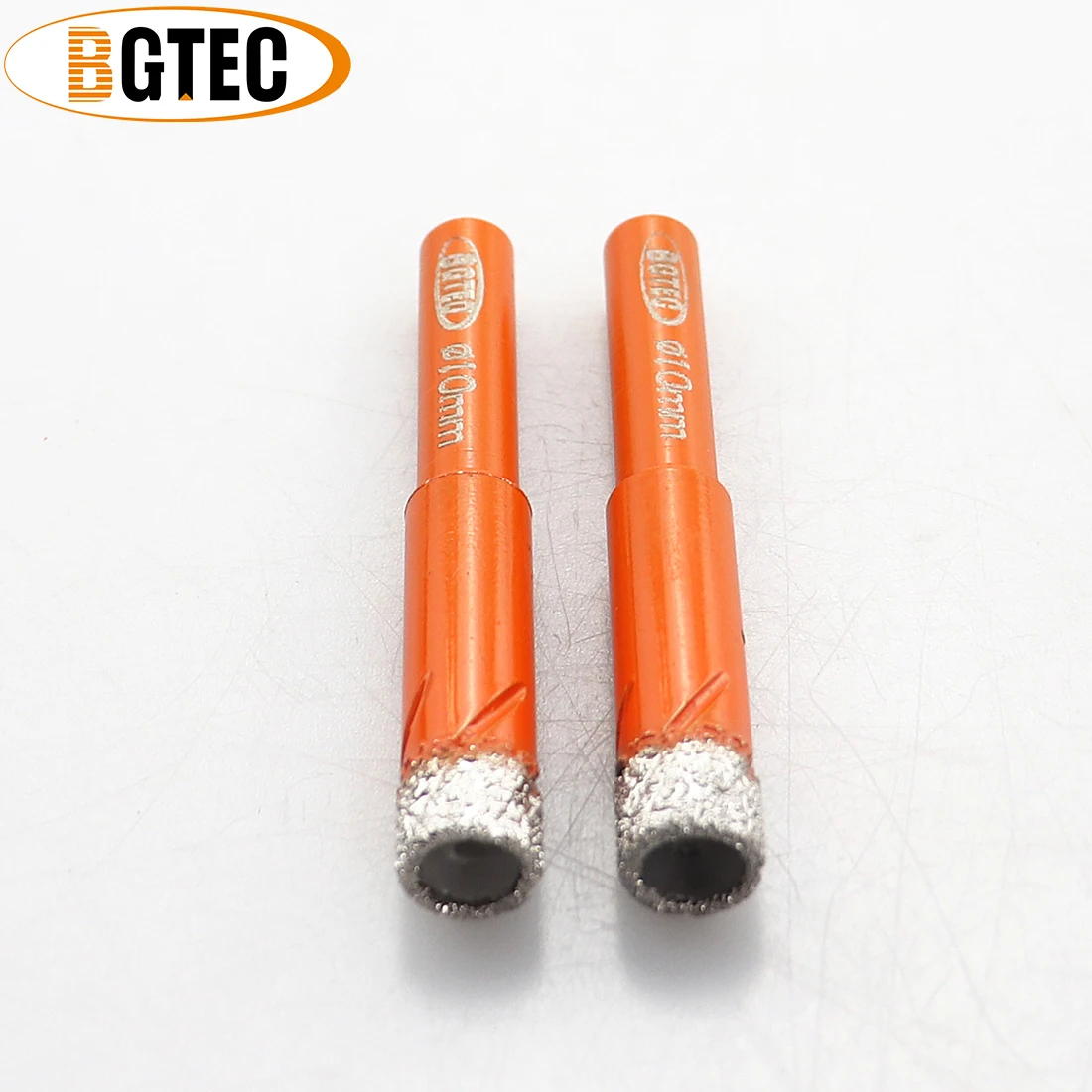 BGTEC 2 шт. Круглый хвостовик 10 мм Вакуумные Паяные алмазные сверла для керамической