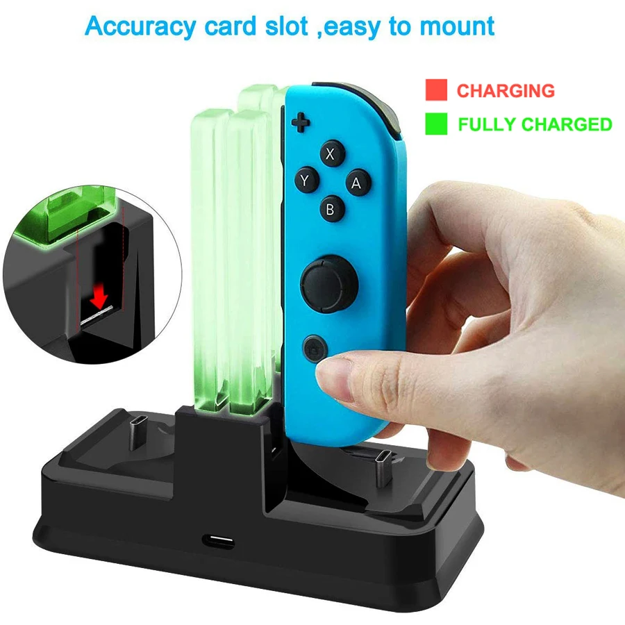 Зарядное устройство для Nintendo Switch 4 Joycon 2 Pro 6 в 1|Зарядные устройства| |