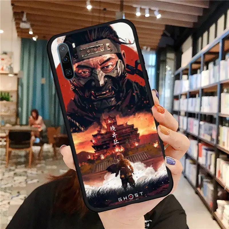 

hot game ghost of tsushima Phone Case For Huawei honor Mate P 9 10 20 30 40 Pro 10i 7 8 a x Lite nova 5t Soft Silicone Funda