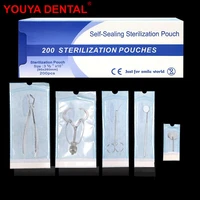 200pcsbox dental self sealing sterilization pouches 8 sizes disposable medical grade bag tattoo accessories nail art bags new