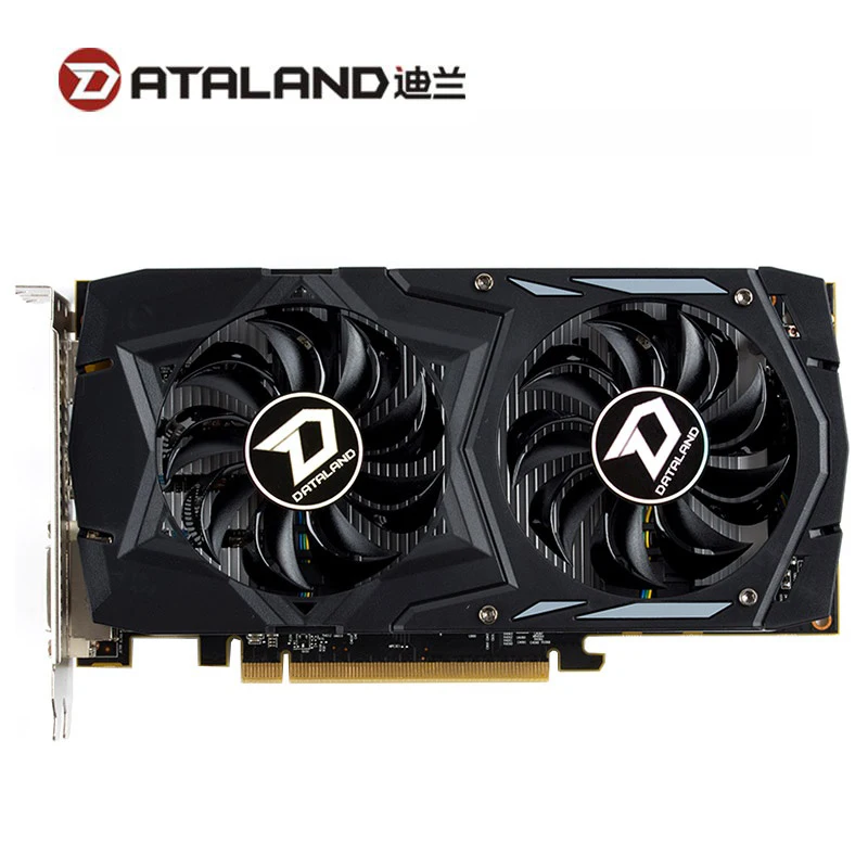 Видеокарта DATALAND RX460 4 Гб, GPU для AMD Radeon RX 460 4G, видеокарты DVI Core 1212 МГц, видеопамять 7000 МГц, игровая карта, б/у