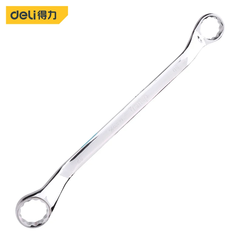 Deli Mirror Double Box Wrench 30x32mmHandle Snap Ring Hand Wire stripper Nippers Multipurpose kits electric tools multi-function
