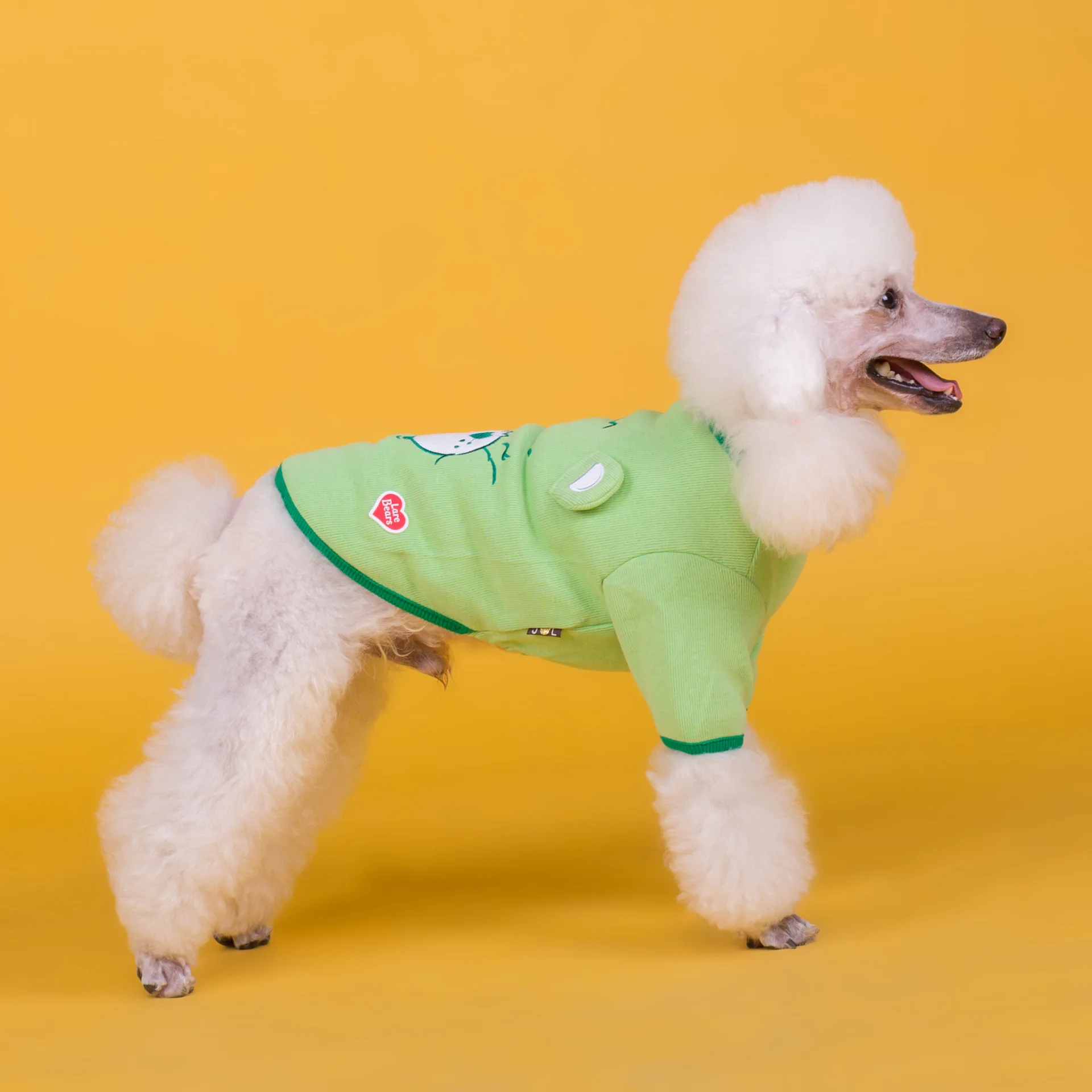 Жилеты для домашних питомцев с принтом зеленого и желтого цветов новейшая