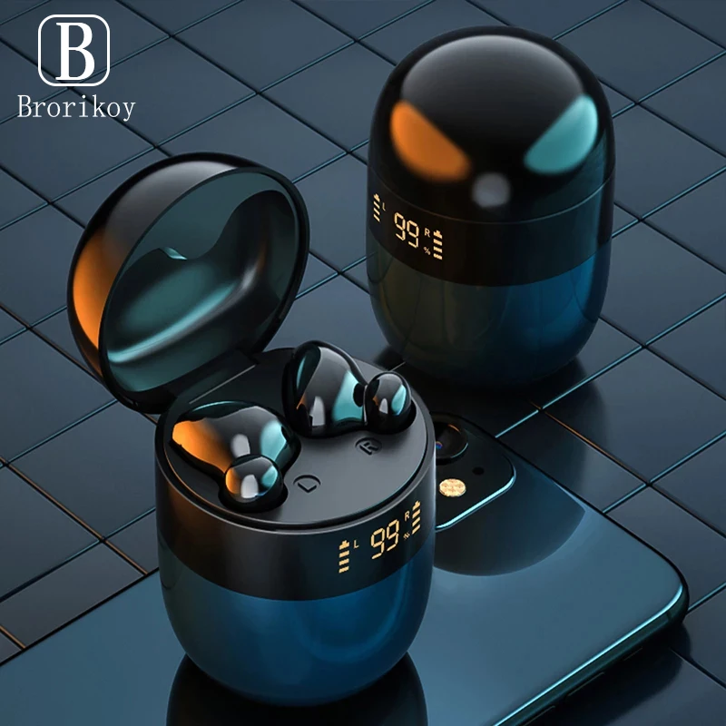 

Wireless Bluetooth 5.0 Earphone Surround Sound In-ear Touch Control Lightweight Mini IPX5 Waterproof Sports Earbuds For iPhone