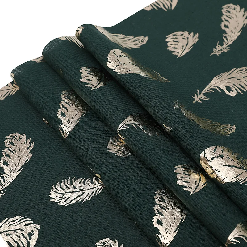 Высококачественный Рождественский настольный флаг с перьями хлопковая льняная